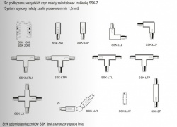 GM Lighting  Track Square System SSK 3 - Phase