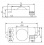 Microwave movement sensor Kanlux ROLF JQ-L - technical drawing