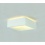 SLV Ceiling luminaire, GL 104 E27, square, white plaster, max. 15W