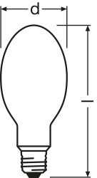 Osram HQL SUPER DL 80 W E27