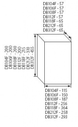 Switchgear on DIN rail Kanlux DB104F 1X4P/FMD - technical drawing