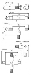 Elements of a track system of the TEAR (plug) Kanlux TEAR PR-PLUG - technical drawing