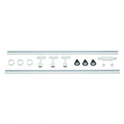 SLV 1-circuit high-voltage set 3, white, 2x1m, incl. 3x PURI spot and LED lamps