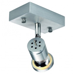 SLV ASTO I wall and ceiling luminaire, alu-brushed, GU10 spot, max. 75W