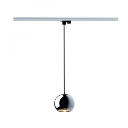 SLV LIGHT EYE pendant luminaire, chrome, GU10, max. 75W, incl. 3-circuit adaptor