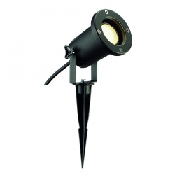 SLV NAUTILUS SPIKE XL, black, GU10 Energy Saver, max. 11W, incl. 1,5m cable with plug