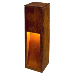 SLV RUSTY slot 50, rusted iron, E27 Energy Saver, max. 11W, IP44