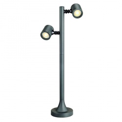 SLV NEW MYRA 2 lamphead, anthracite, GU10, max. 2x 4W, IP44
