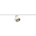  KALU TRACK QPAR111 lamp head, white, incl. 1-circuit adaptor